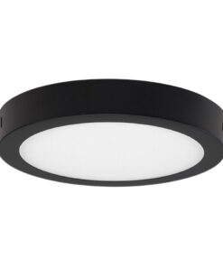 PLAFON DE APLICAR 12W CIRCULAR NEGRO 3000K