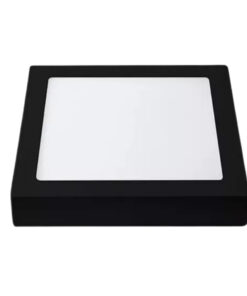 PLAFON DE APLICAR 12W CUADRADO NEGRO 6000K
