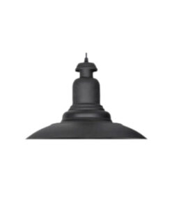 COLGANTE METALICO 37CM NEGRO MICROTEXTURADO