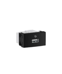 TOMA CARGADOR USB NEGRO
