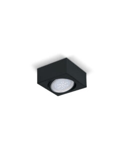 PLAFON MOVIL 145*145 AR111 NEGRO