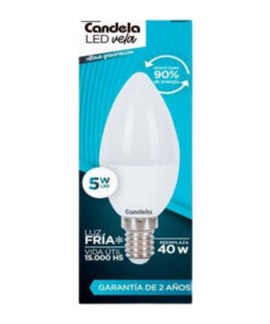 CANDELA LAMPARA VELA 5W FRIA