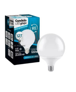 CANDELA LAMPARA GLOBO 12W LUZ FRIA