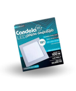 CANDELA PLAFON CUADRADO EMBUTIR 6W FRIA