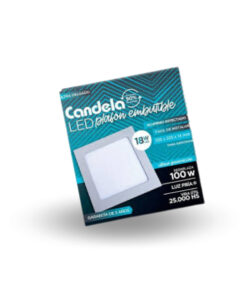 CANDELA PLAFON LED CUADRADO EMBUTIR 12W FRIO