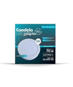 CANDELA PLAFON REDONDO CON BASE 18W LUZ FRIA