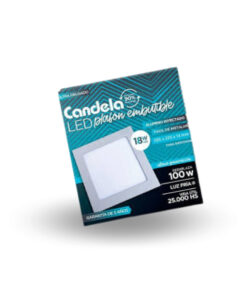 CANDELA PLAFON LED CUADRADO EMBUTIR 24W FRIO