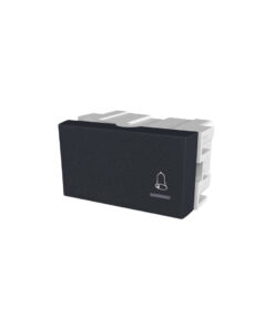 PULSADOR UNIPOLAR PLATINUM NEGRO