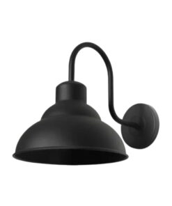 APLIQUE PANTALLA METAL 22CM TIPO GALPONERA NEGRO