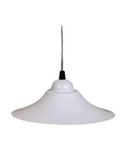 COLGANTE DE CHAPA RED. 22 CM BLANCO