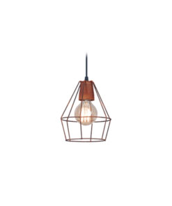 COLGANTE JAULA DIAMANTE MINI OXIDO