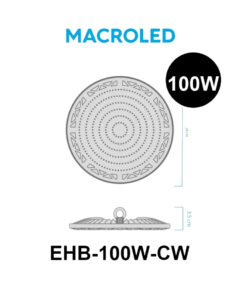 GALPONERA MACROLED 200W AC180-240V, FRIO 5700K, 100LM/W, THD<20%, FP0.