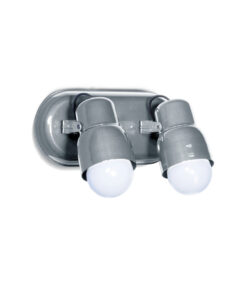 APLIQUE 2L BASE OVAL ACERO