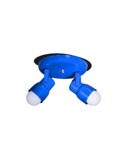 APLIQUE 2 LUCES AZUL METALIZADO