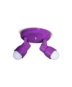 APLIQUE 2 LUCES VIOLETA METALIZADO